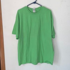 Plain Short Sleeve Green T-shirt